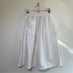 Nordstrom White Midi Skirt